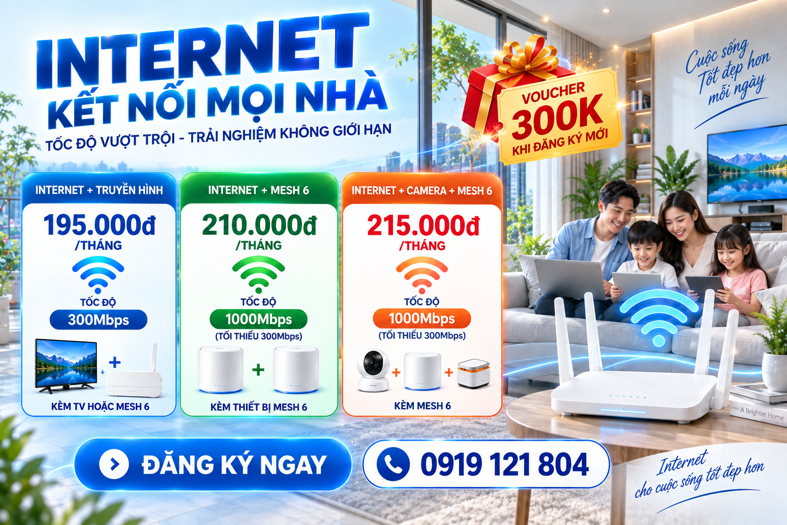 Siêu khuyến mãi Internet VNPT đến 30/9/2026 áp dụng tất cả khu vực