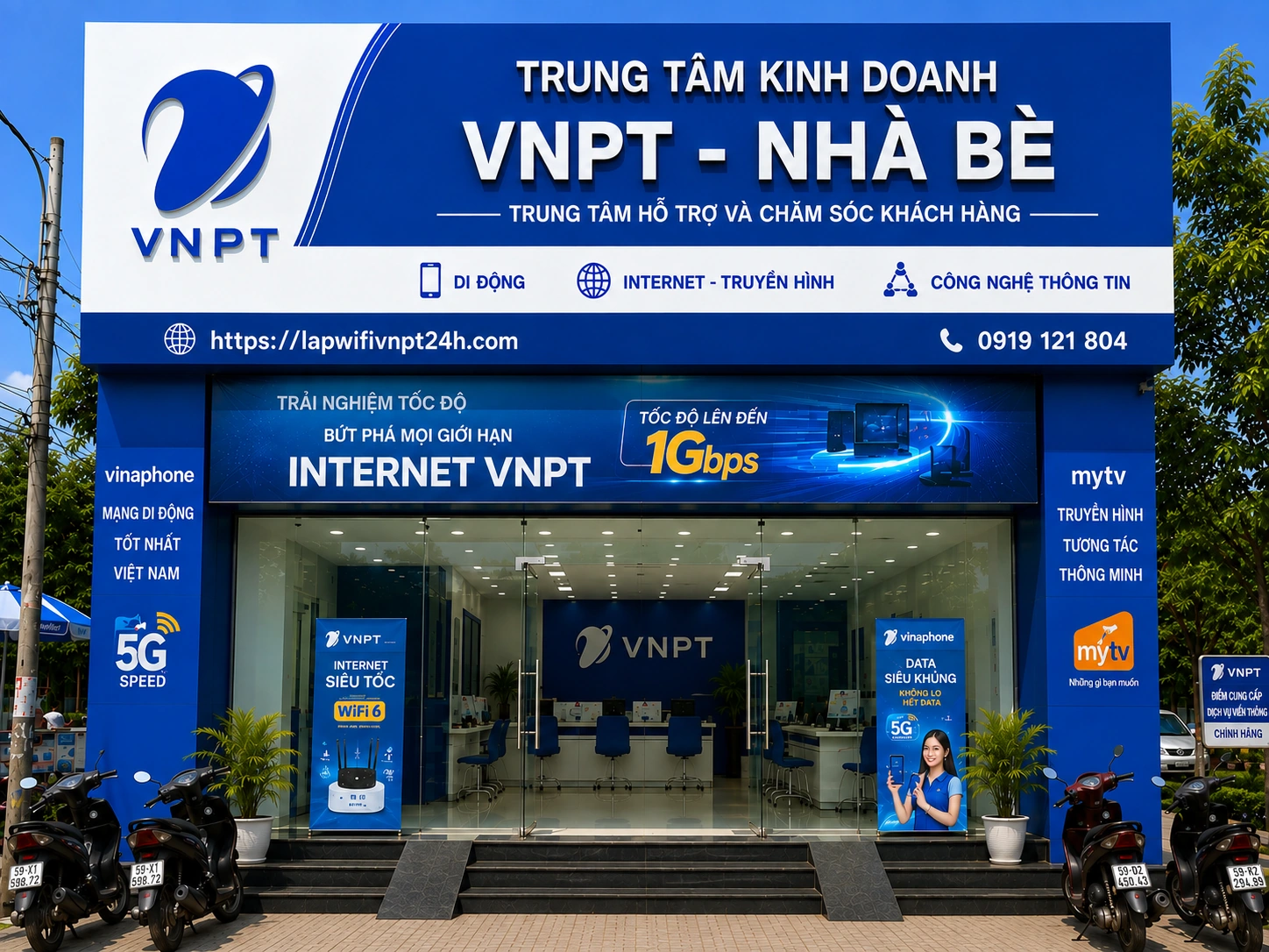 Trung tâm VNPT Nhà Bè - Internet WiFi VNPT